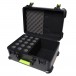 Gator Case for 15 Shure Microphones - Angled Open 
