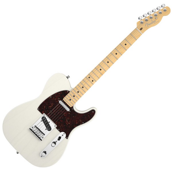 Fender American Deluxe Tele Ash Guitar, MN, White Blonde