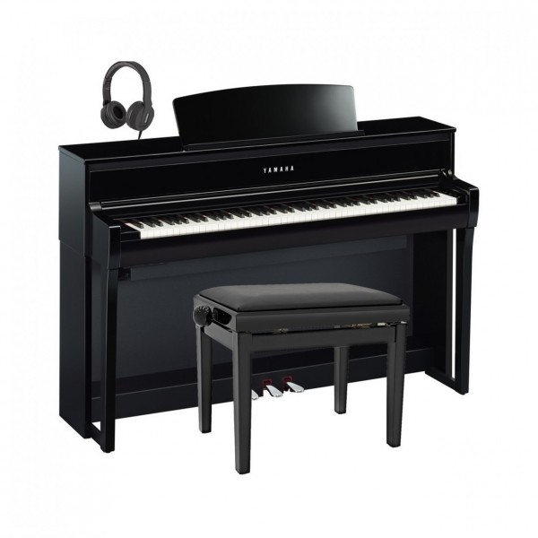 Yamaha CLP 775 Digital Piano Package, Polished Ebony package