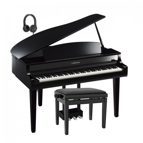 Yamaha CLP 765 Digital Grand Piano Package, Polished Ebony
