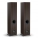 DALI OBERON 5 Floorstanding Speakers (Pair), Dark Walnut Back View