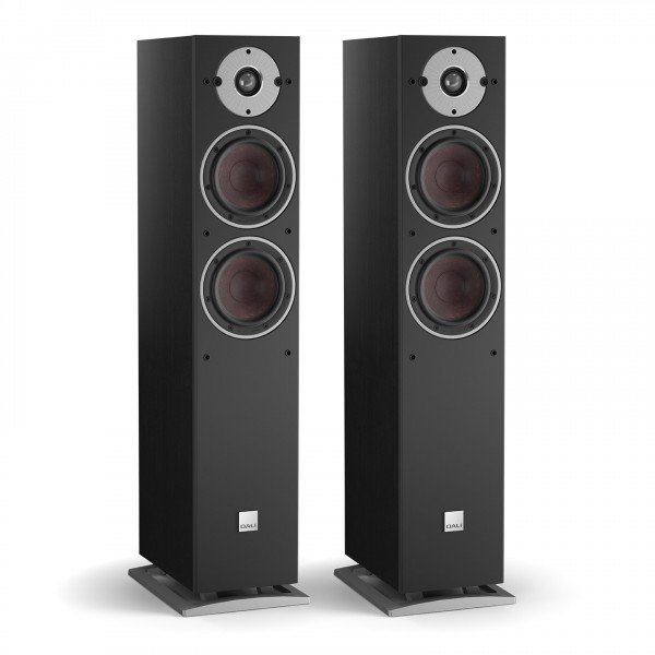 DALI OBERON 5 Floorstanding Speakers (Pair), Black Ash Front View