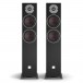 DALI OBERON 5 Floorstanding Speakers (Pair), Black Ash Front View 2