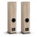DALI OBERON 5 Floorstanding Speakers (Pair), Light Oak Back View