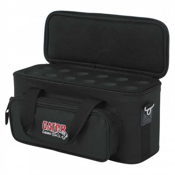 Gator GM-12B Microphone Bag - Angled Open