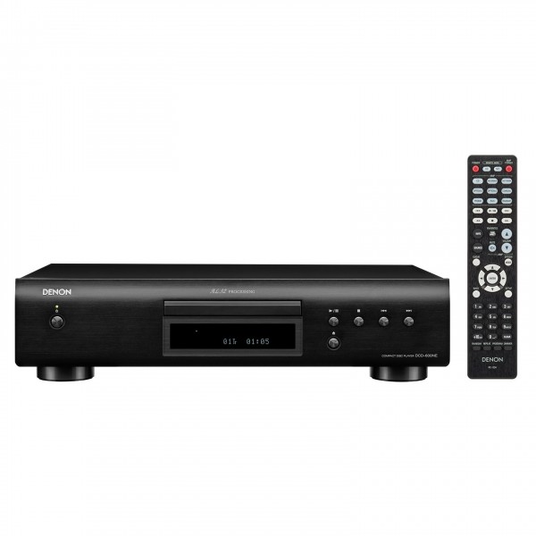 Denon DCD-600NE CD Player, Black Front View 2