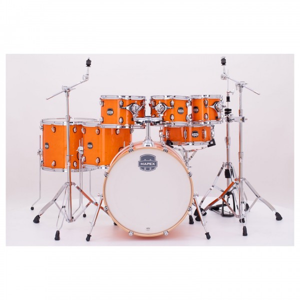 Mapex Mars Maple 22'' 7pc Studioease Shell Pack, Glossy Amber