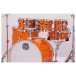 Mapex Mars Maple 22'' 7pc Studioease Shell Pack, Glossy Amber - Close