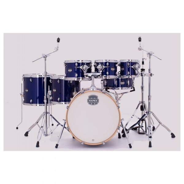 Mapex Mars Maple 22'' 7pc Studioease Shell Pack, Midnight Blue
