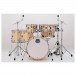 Mapex Mars Maple 22'' 7pc Studioease Shell Pack, Natural Satin - Front