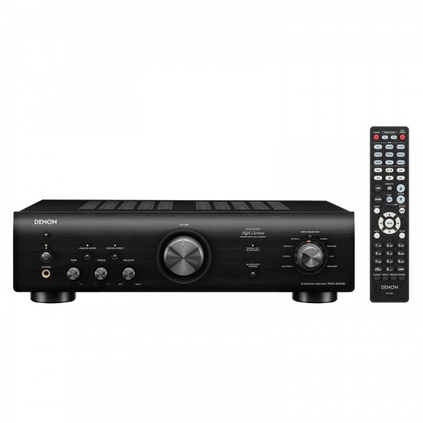 Denon PMA-600NE Amplifier, Black Front View