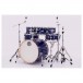 Mapex Mars Maple 22'' 6pc Rock Fusion Shell Pack, Midnight Blue - Angle