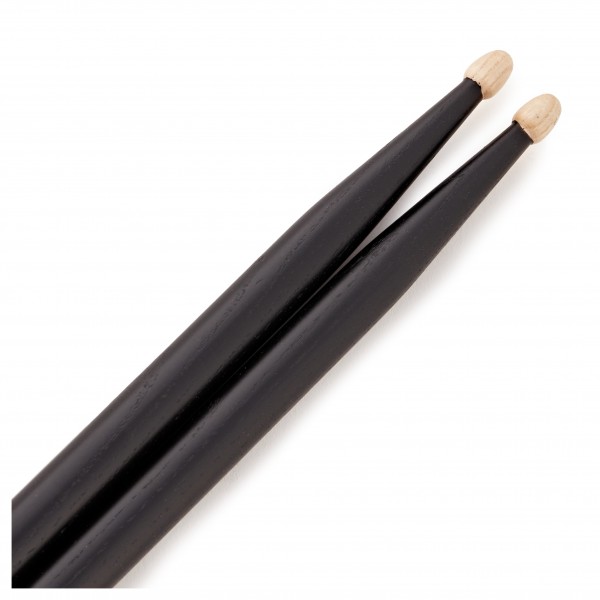 5A Hickory Drumsticks, Black by Gear4music