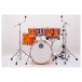 Mapex Mars Maple 20'' 6pc Fusion Shell Pack, Glossy Amber - Front