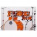 Mapex Mars Maple 20'' 6pc Fusion Shell Pack, Glossy Amber - Close