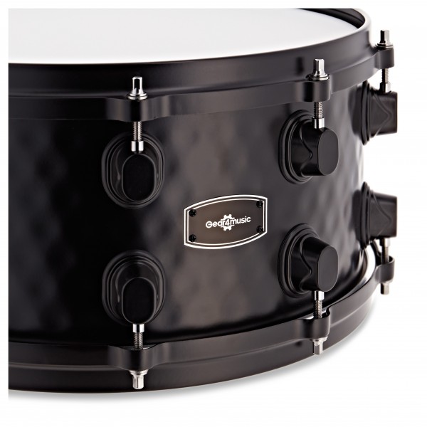 14" x 6.5" Steel Snare, Black by Gear4music