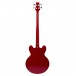 San Francisco Semi Acoustic Bass by Gear4music, Wine Red - Secondhand