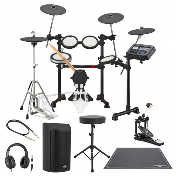 Yamaha DTX6K3-X Electronic Drum Kit w/ Single Pedal Complete Bundle