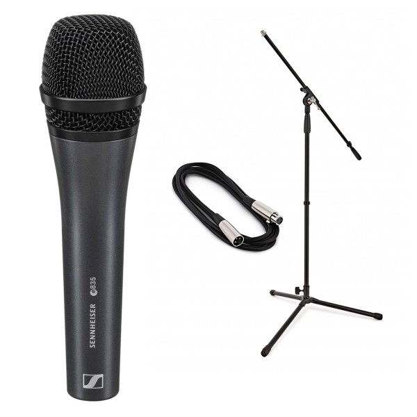 Sennheiser e835 Cardioid Vocal Microphone Bundle - Full Bundle