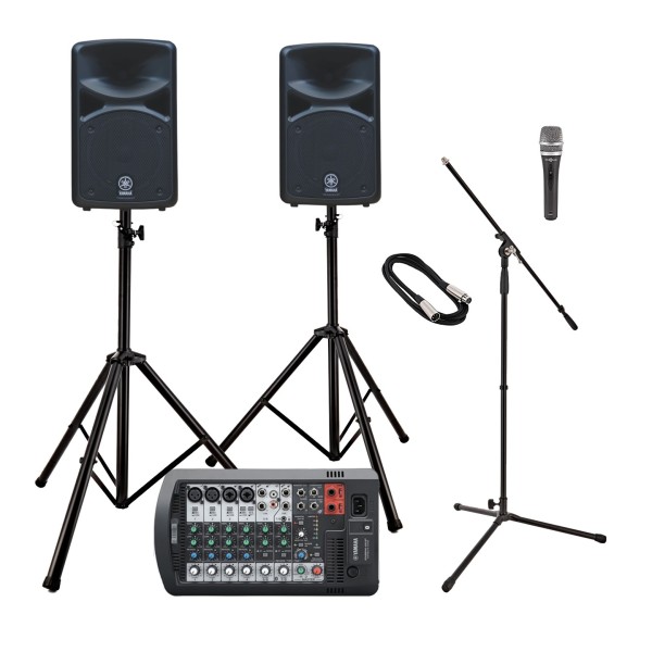 Yamaha Stagepas 400BT Portable PA System Vocal Performance Bundle - Full Bundle