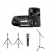 Yamaha Stagepas 400BT Portable PA System Vocal Performance Bundle - Full Bundle