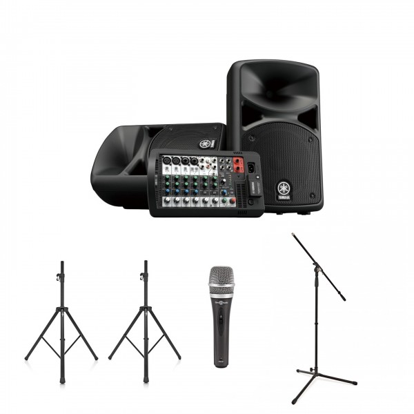 Yamaha Stagepas 600BT Portable PA System Vocal Performance Bundle - Full Bundle