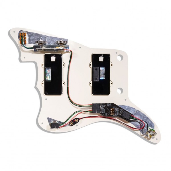 EMG JMaster Loaded Pickguard System, Ivory back