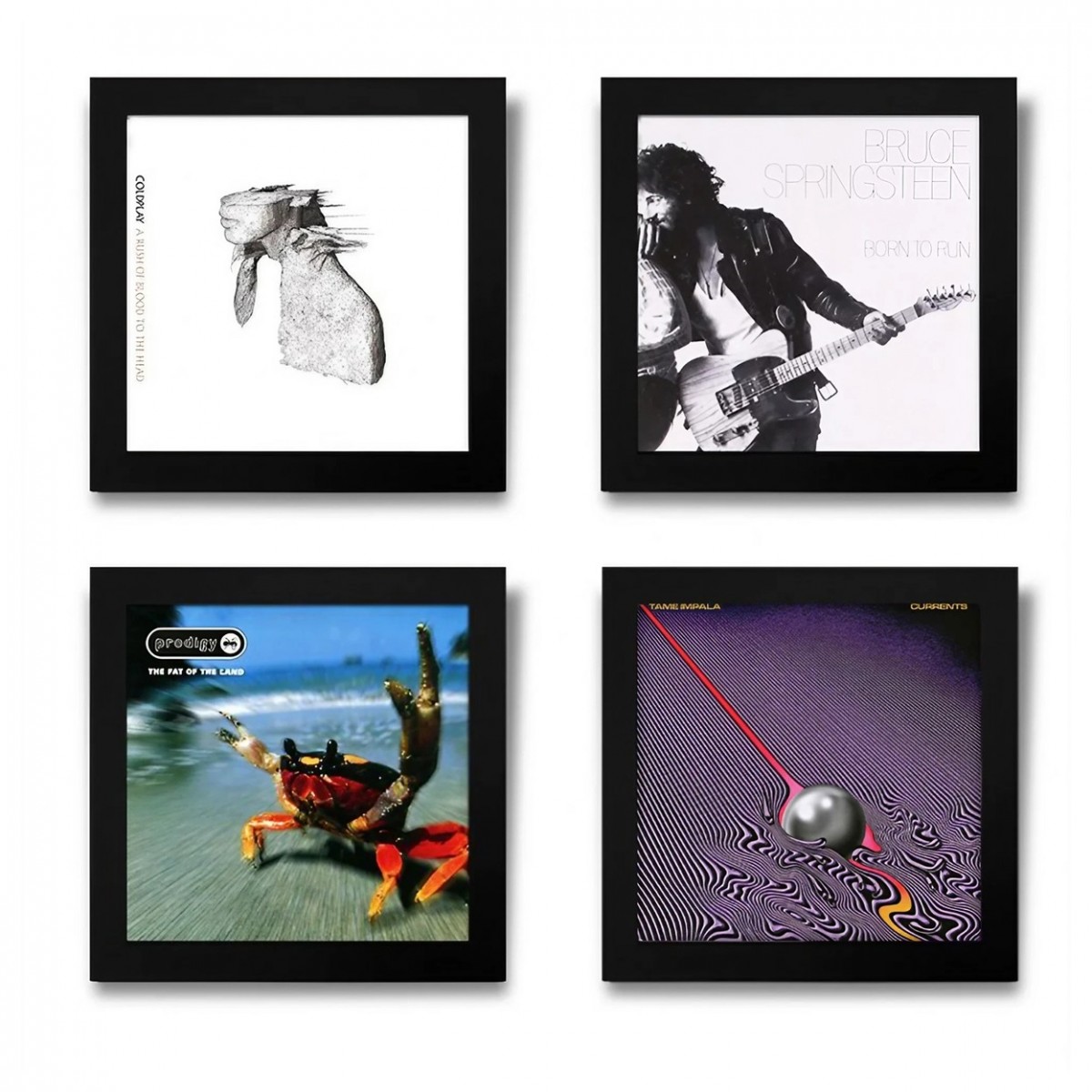 Show And Listen LP Flip Frame 4 Pack, Black - Nearly New at Gear4music