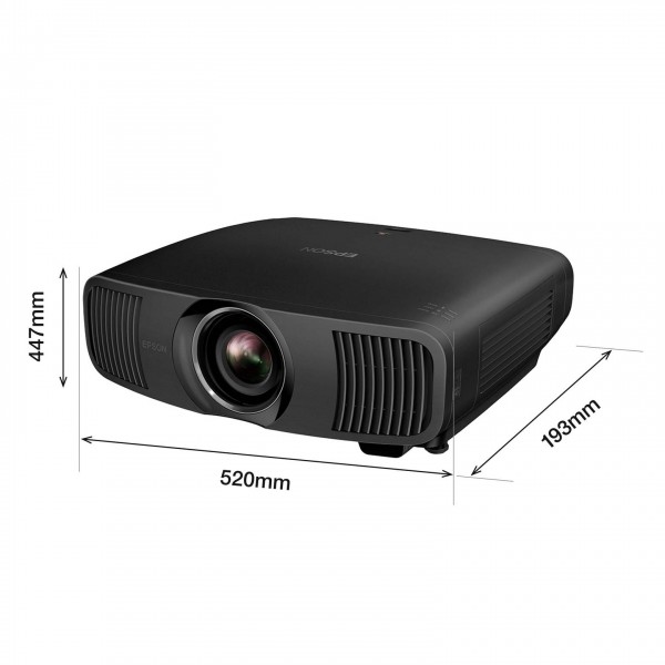 Epson EH-LS12000B 4K Laser Projector Dimensions Chart