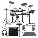 Yamaha DTX8K-M BF Electronic Drum Kit w/ Double Pedal Complete Bundle