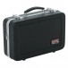 Gator GC-CLARINET Deluxe Moulded Clarinet Case - Angled Closed 2