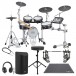 Yamaha DTX10K-M Electronic Drum Kit w/ Double Pedal Complete Bundle