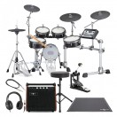 Yamaha DTX10K-X BF Electronic Drum Kit, Single Pedal Complete Bundle