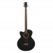 Electro Acoustic Left Handed Bass Guitar by Gear4music, Black - Secondhand