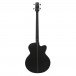 Electro Acoustic Left Handed Bass Guitar by Gear4music, Black - Secondhand