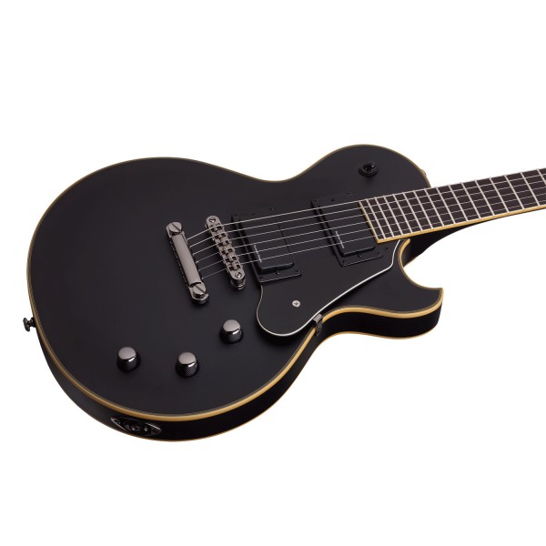 Schecter Blackjack ATX Solo-II Electric Guitar, Aged Black Satin
