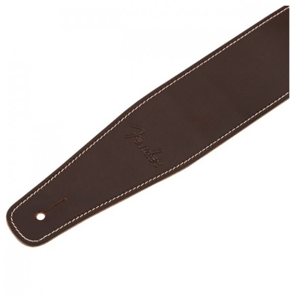 Fender Broken-In Leather Strap, Brown, 2.5"