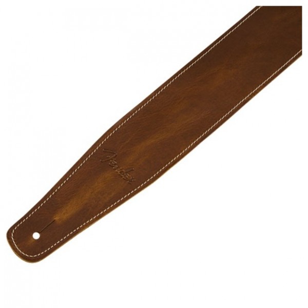 Fender Broken-In Leather Strap, Tan, 2.5"