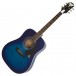 Epiphone Pro-1 PLUS Acoustic Guitar for Beginners, Trans Blue