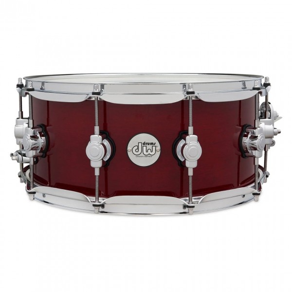 DW Design Series 14" x 6" Snare Drum, Cherry Stain