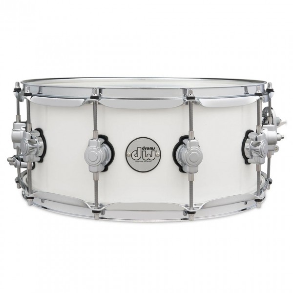 DW Design Series 14" x 6" Snare Drum, White Gloss