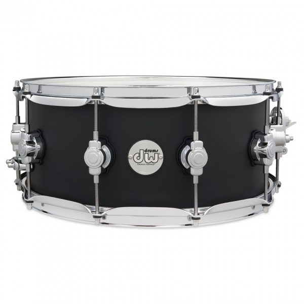 DW Design Series 14" x 6" Snare Drum, Black Satin