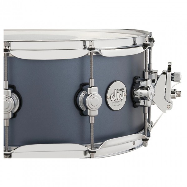 DW Design Series 14" x 6" Snare Drum, Blue Slate - Badge