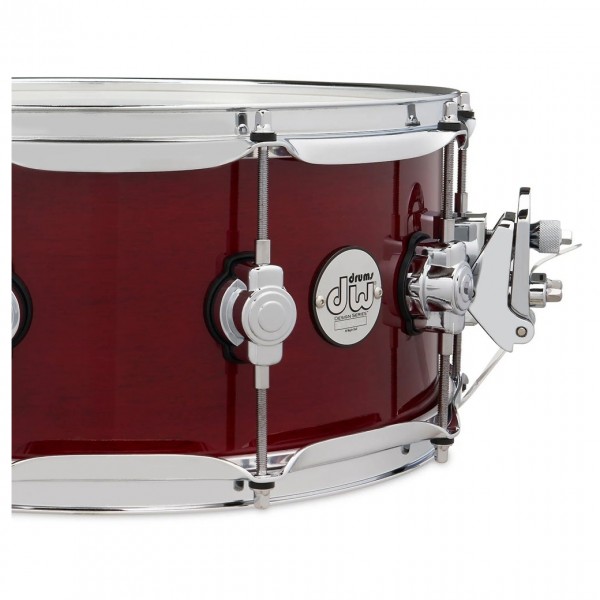 DW Design Series 14" x 6" Snare Drum, Cherry Stain - Badge