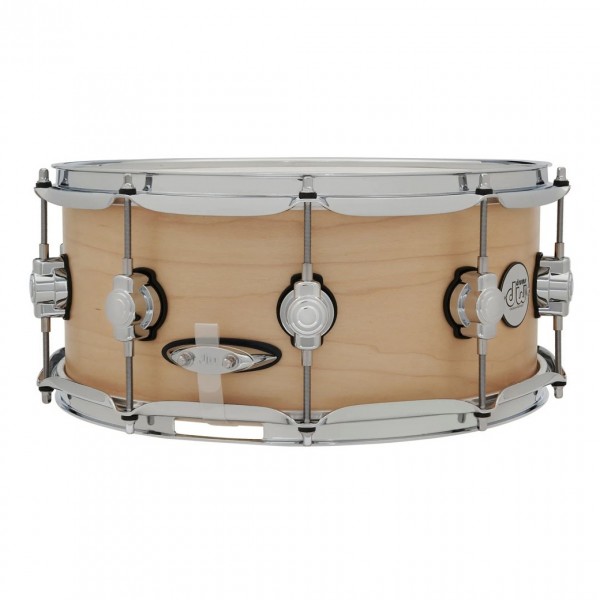 DW Design Series 14" x 6" Snare Drum, Natural - Snare Strainer