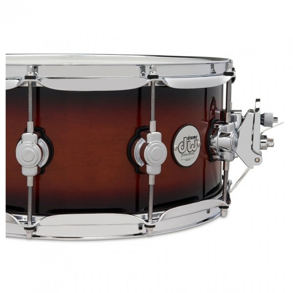 DW Design Series 14" x 6" Snare Drum, Tobacco Burst - Badge