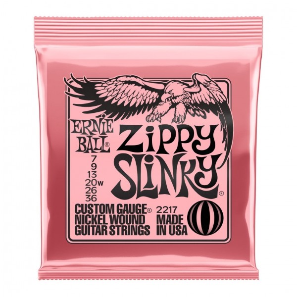 Ernie Ball Zippy Slinky 2217 Nickel Guitar Strings 7-36