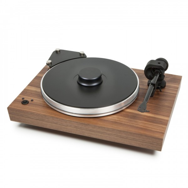 Pro-Ject Xtension 9 SuperPack Turntable, Walnut Front View