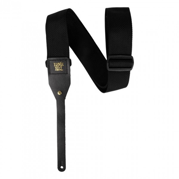 Ernie Ball 5365 Polypro Acoustic Guitar Strap, Black 2 