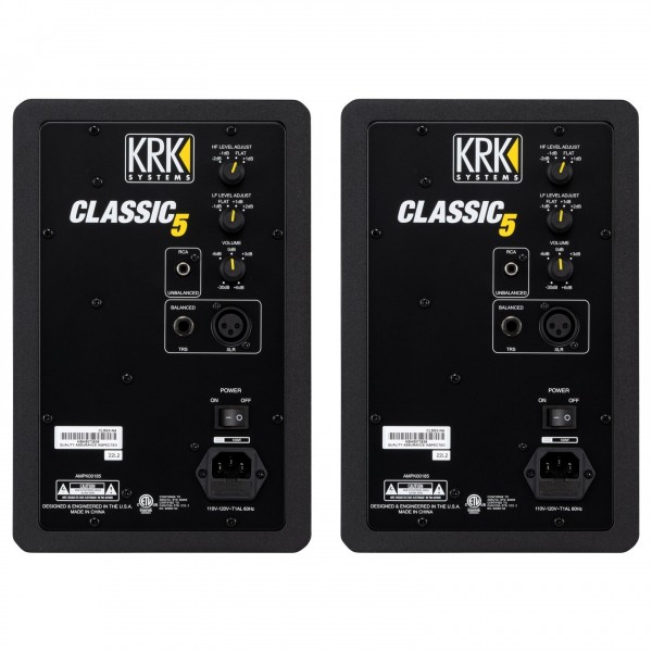 KRK Classic 5 Monitor Pack - Rear